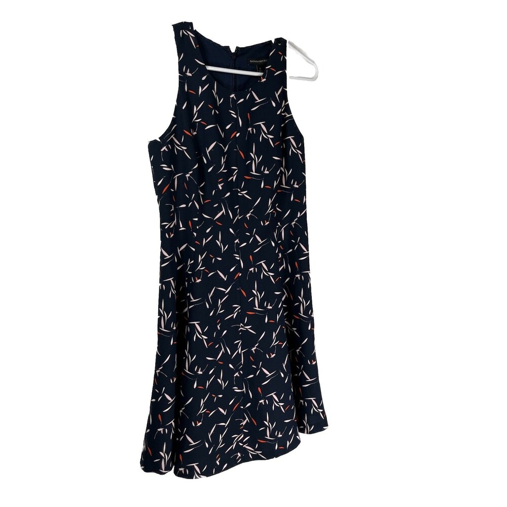 Banana Republic NWT Abstract Art  Modern Print Fit And Flare Dress 6